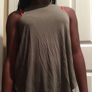 American eagle soft and sexy green tank top